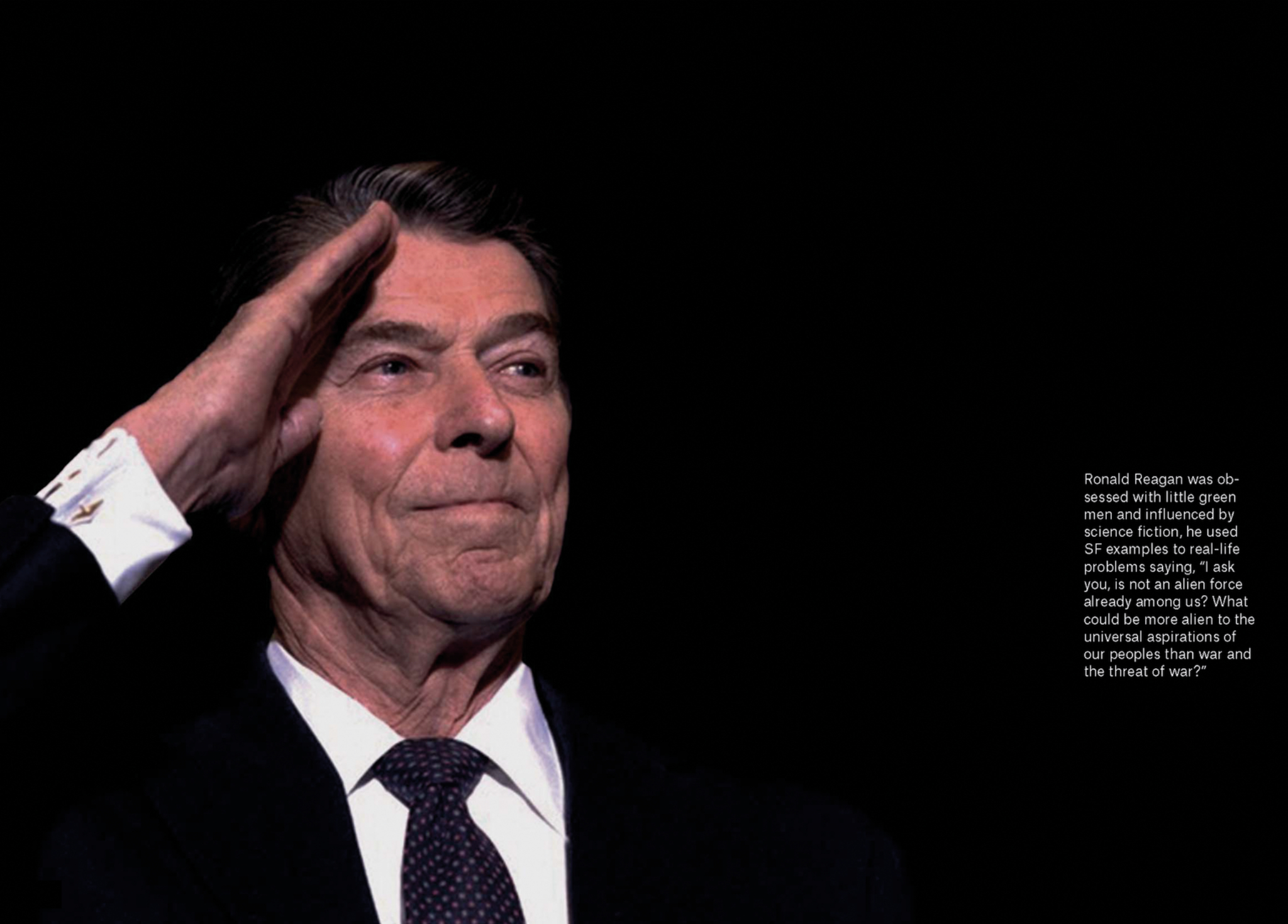 Original article spread showing Ronald Reagan