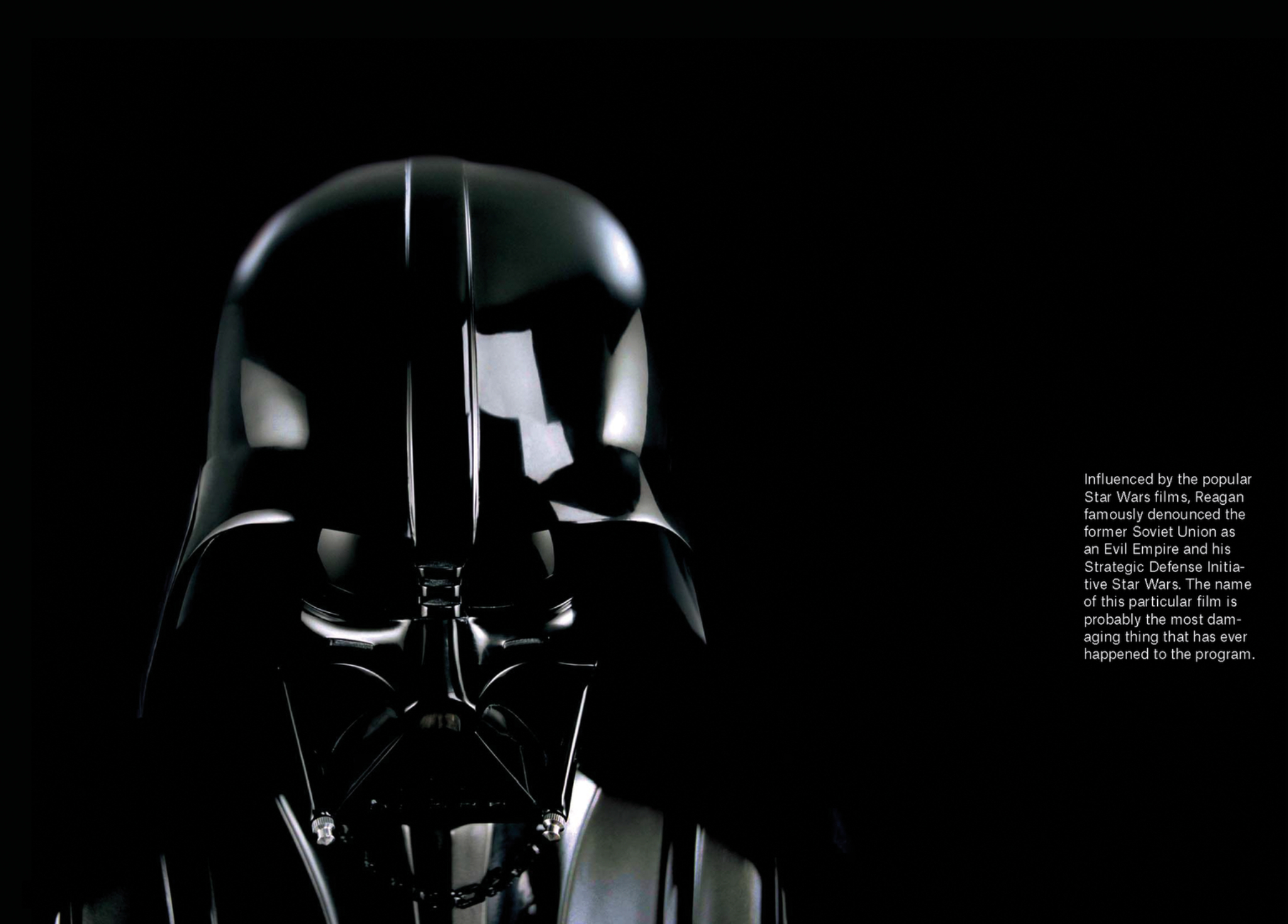 Original article spread showing Darth Vader