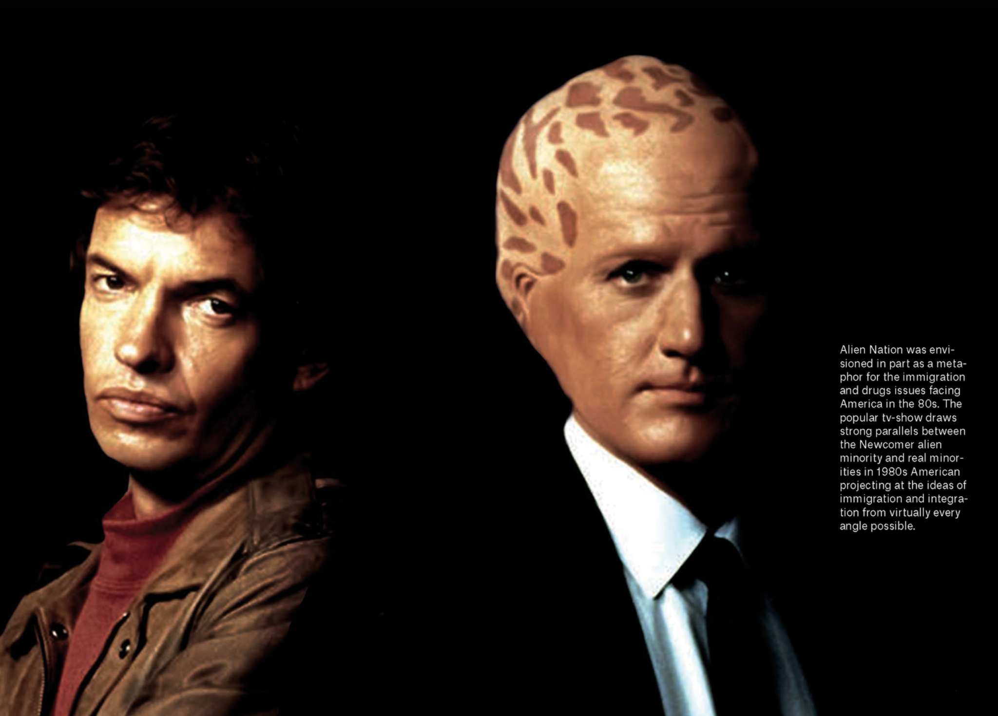 Original article spread showing Alien Nation
